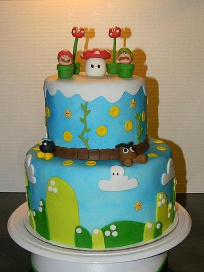 Mario Brothers - Cake by donnascakes