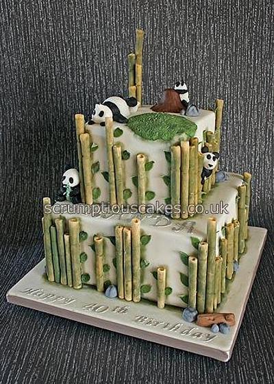 Panda Birthday PanCake - Cake by Scrumptious Cakes