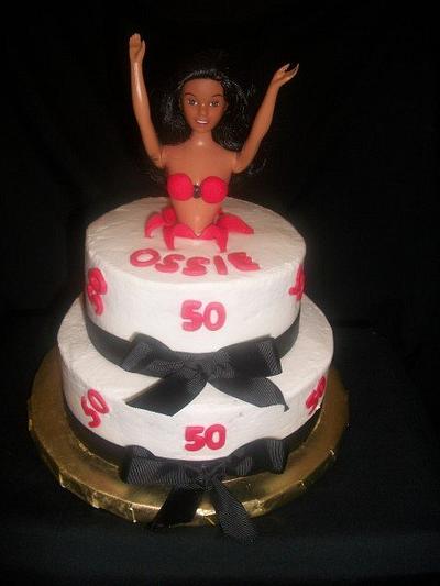 Lady Jumping Out of Cake - Cake by caymancake