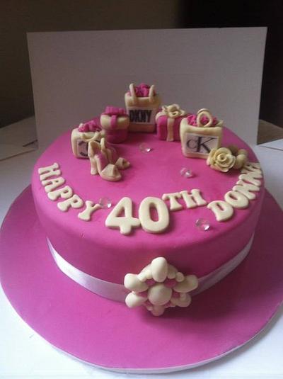 Shopaholics 40th Birthday  - Cake by Jodie Taylor