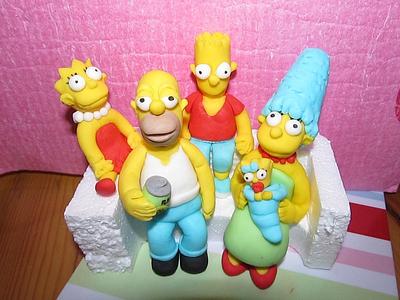 The Simpsons - Cake by Figurine Dulci Fondant