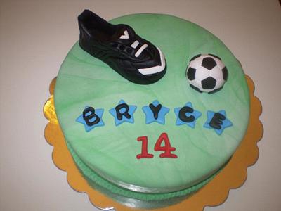 Soccer Cake  - Cake by familycakesbyjackie