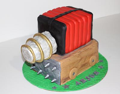 Clash Royale game - Sparky - Cake by Shilpa
