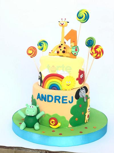 Andrej's baby TV birthday cake  - Cake by Torte by Amina Eco