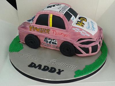 Stock car cake - Cake by Karen's Kakery