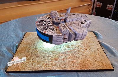 Millennium Falcon  - Cake by Simply Delicious Cakery