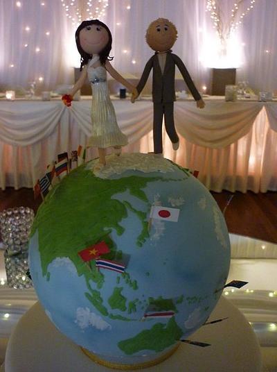 On Top Of The World - Wedding Cake - Cake by Paul Delaney of Delaneys cakes