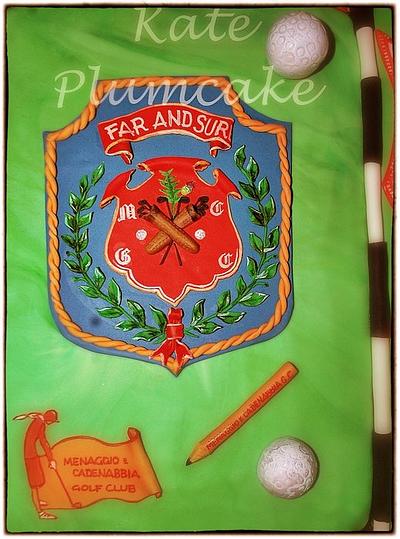 Golf Club logo - Cake by Kate Plumcake
