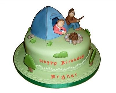 Camping cake for him and for her - Cake by Cakes For Precious Moments