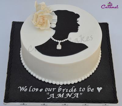 Bridal Shower Cake - Cake by Caramel Doha