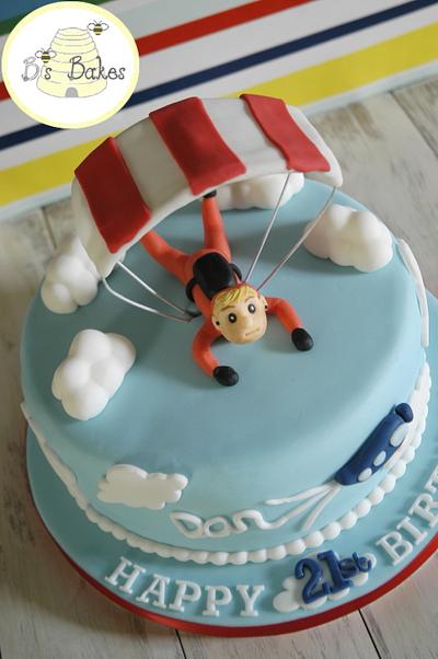 Skydiving cake - Cake by B's Bakes 