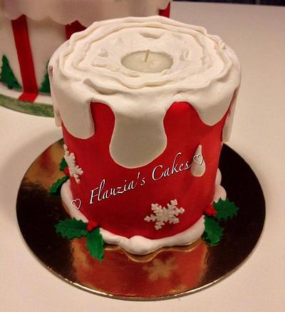 Christmas Candle Cake - Cake by Claudia Consoli