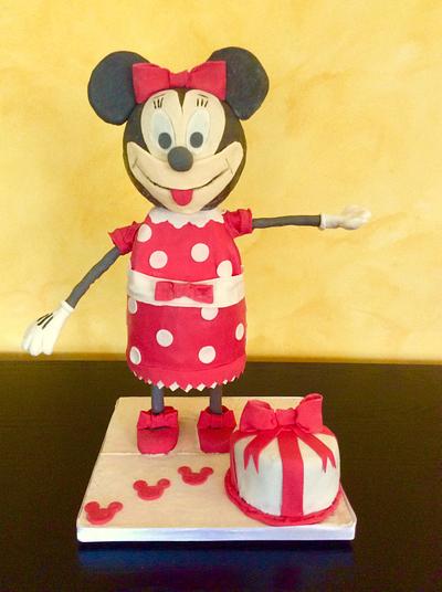 Minnie gravity cake  - Cake by Dora Th.
