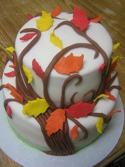 Fall cake  - Cake by CC's Creative Cakes and more...