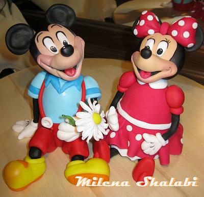 Mickey & Minnie - Cake by Milena Shalabi