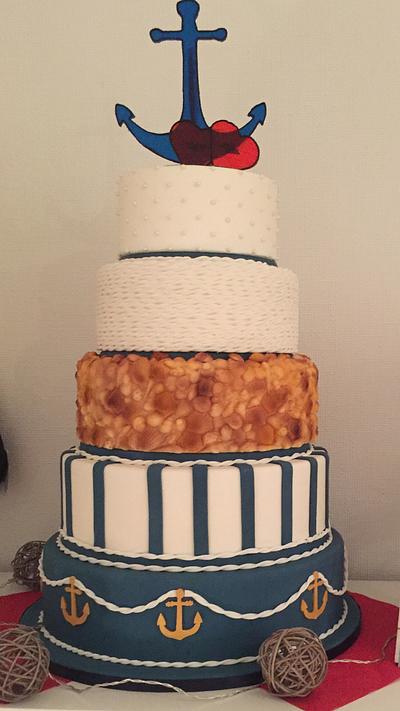 Marine Wedding - Cake by Niciskleinebackwelt