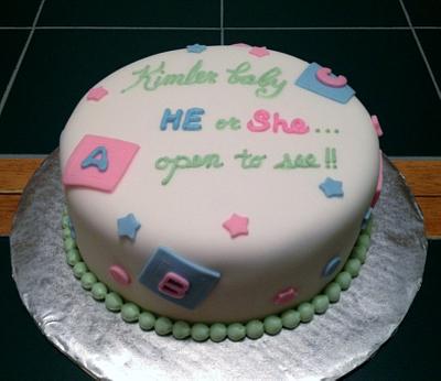 Baby Reveal 2 - Cake by Cathy Gileza Schatz