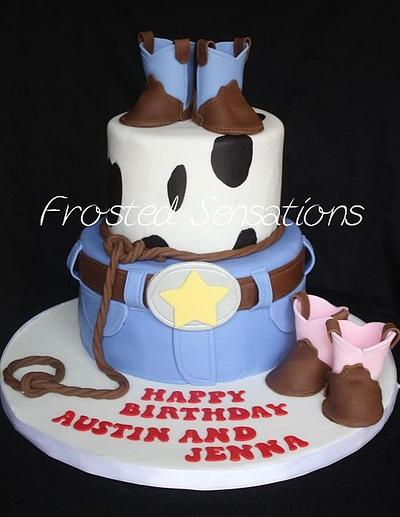 cowboy birthday cake - Cake by Virginia