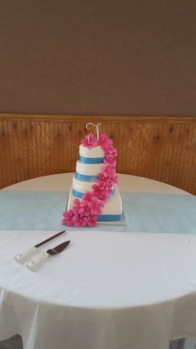 Beach Wedding - Cake by Cakes by Tracee