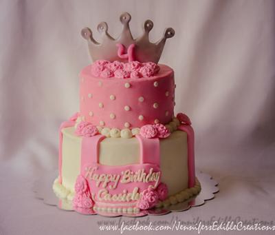 Princess Birthday Cake - Cake by Jennifer's Edible Creations