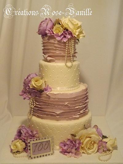 lace and roses - Cake by cindy
