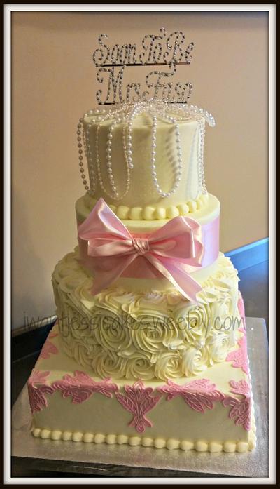 pearls and bling - Cake by Jessica Chase Avila