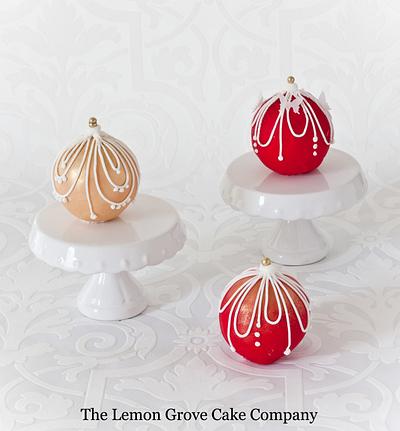 Christmas Cake Ornaments - Cake by The Lemon Grove Cake Company