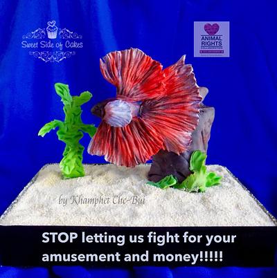 Betta Splendens @Animal Rights Collaboration  - Cake by Sweet Side of Cakes by Khamphet 