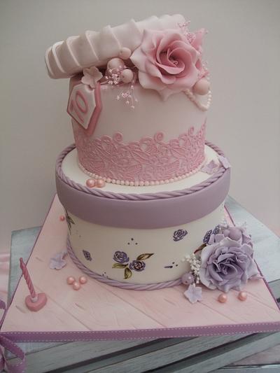 Vintage Hatbox cakes  - Cake by The Stables Pantry 