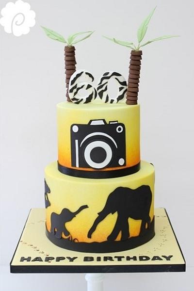 Safari 60th birthday - Cake by Poppy Pickering