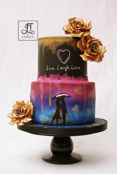 Abstract Art cake - Cake by JT Cakes