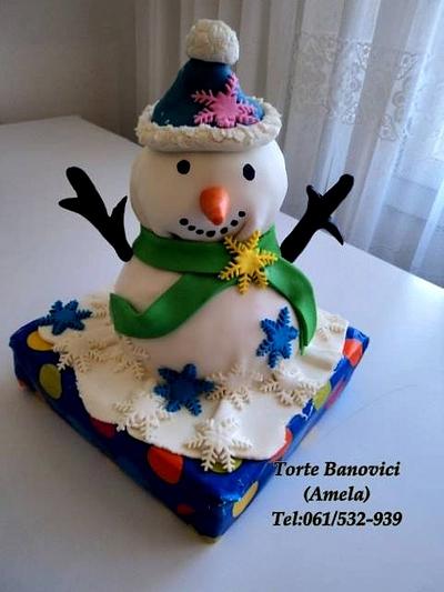 little snowman cake - Cake by Torte Amela