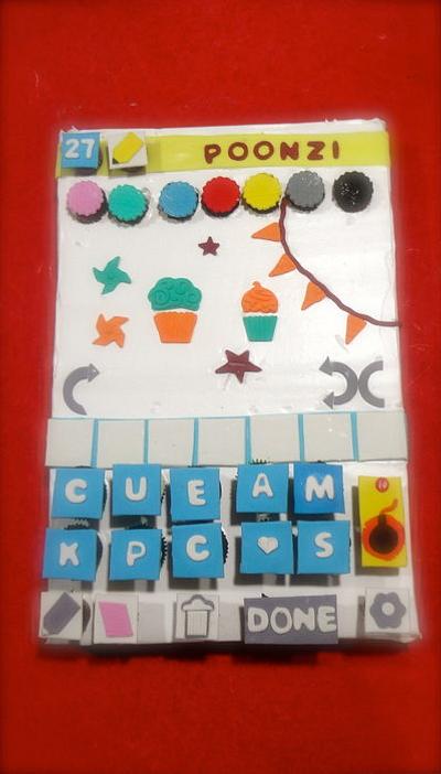 Game of DrawSomething-Interactive/Playable/Edible version - Cake by KnKBakingCo