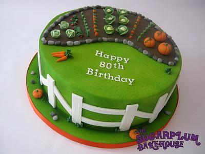 Gardening 80th Birthday Cake - Cake by Sam Harrison