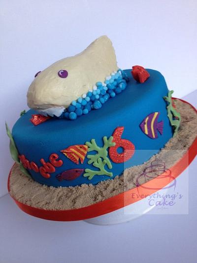 Sharks and Fishes - Cake by Everything's Cake