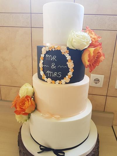 Wedding cake  - Cake by Suzy