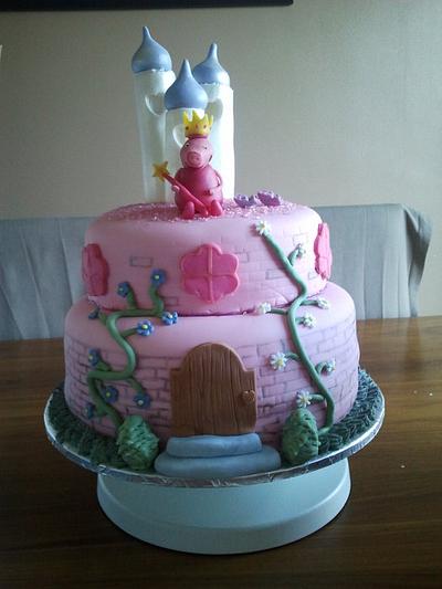 princess peppa pig castle - Cake by Mrsgigi