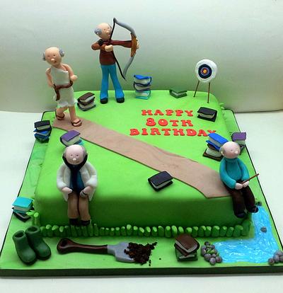 80th Birthday Cake  - Cake by Sarah Poole