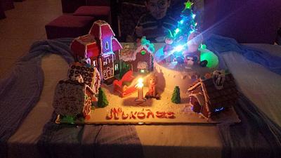 santa's village - Cake by Georgia's 3d cakes
