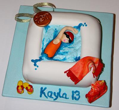 Swimmer - Cake by Sweetz Cakes