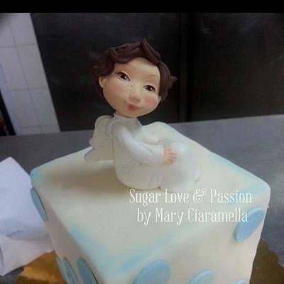 Little angel topper  - Cake by Mary Ciaramella (Sugar Love & Passion)