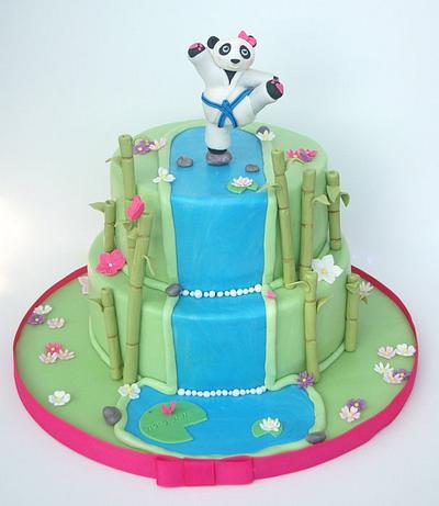 Taekwondo panda - Cake by Shannon Davie