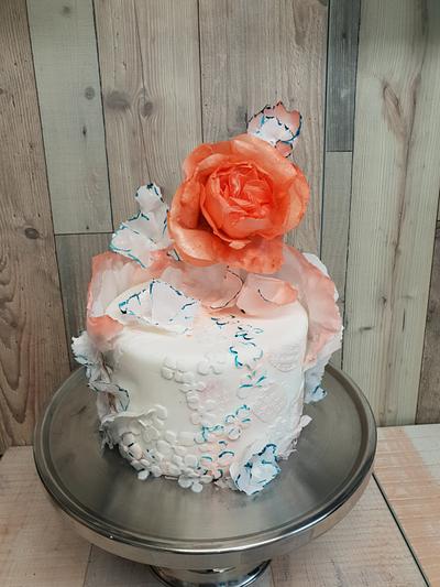 Wafer paper cake - Cake by LukrowaPanienka76