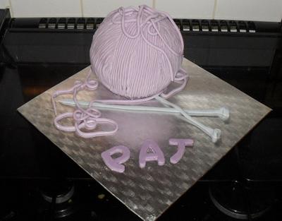 Knitting Themed Cake - Cake by Clare