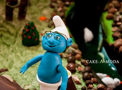 All Edible Smurfs Village! - Cake by Cake A Moda