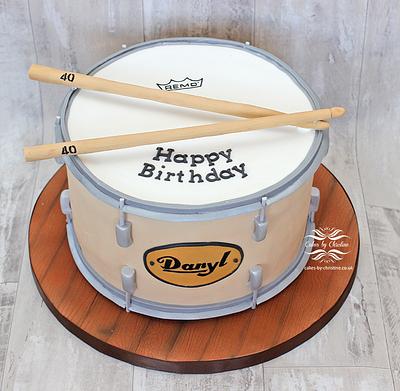 Drum cake for 40th - Cake by Cakes by Christine