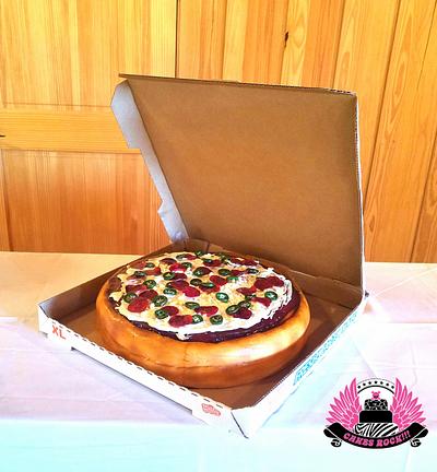 Deep Dish Pizza - Cake by Cakes ROCK!!!  