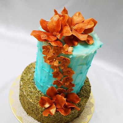 Cascading Blue - Cake by Cake It!