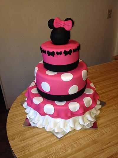 Pink Minnie Mouse - Cake by Wilson Cakes