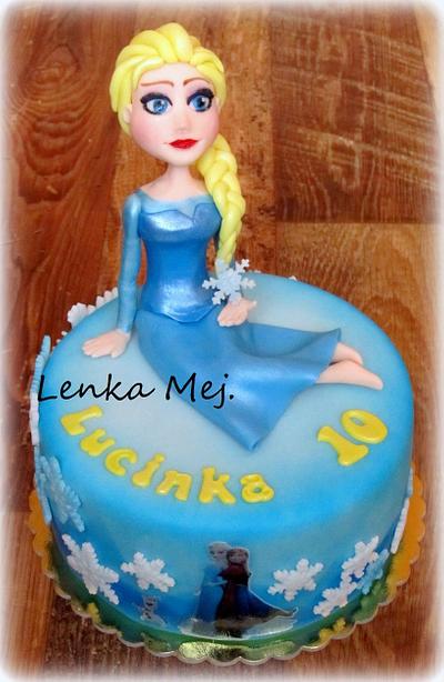 Frozen- Elsa - Cake by Lenka